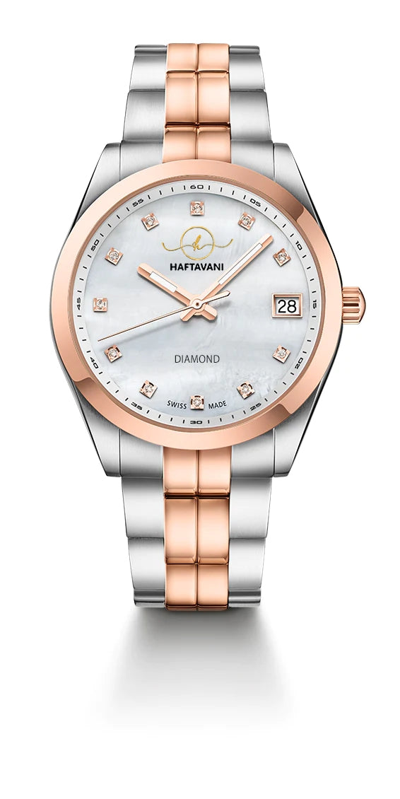 Rose gold watch 2025 marble face